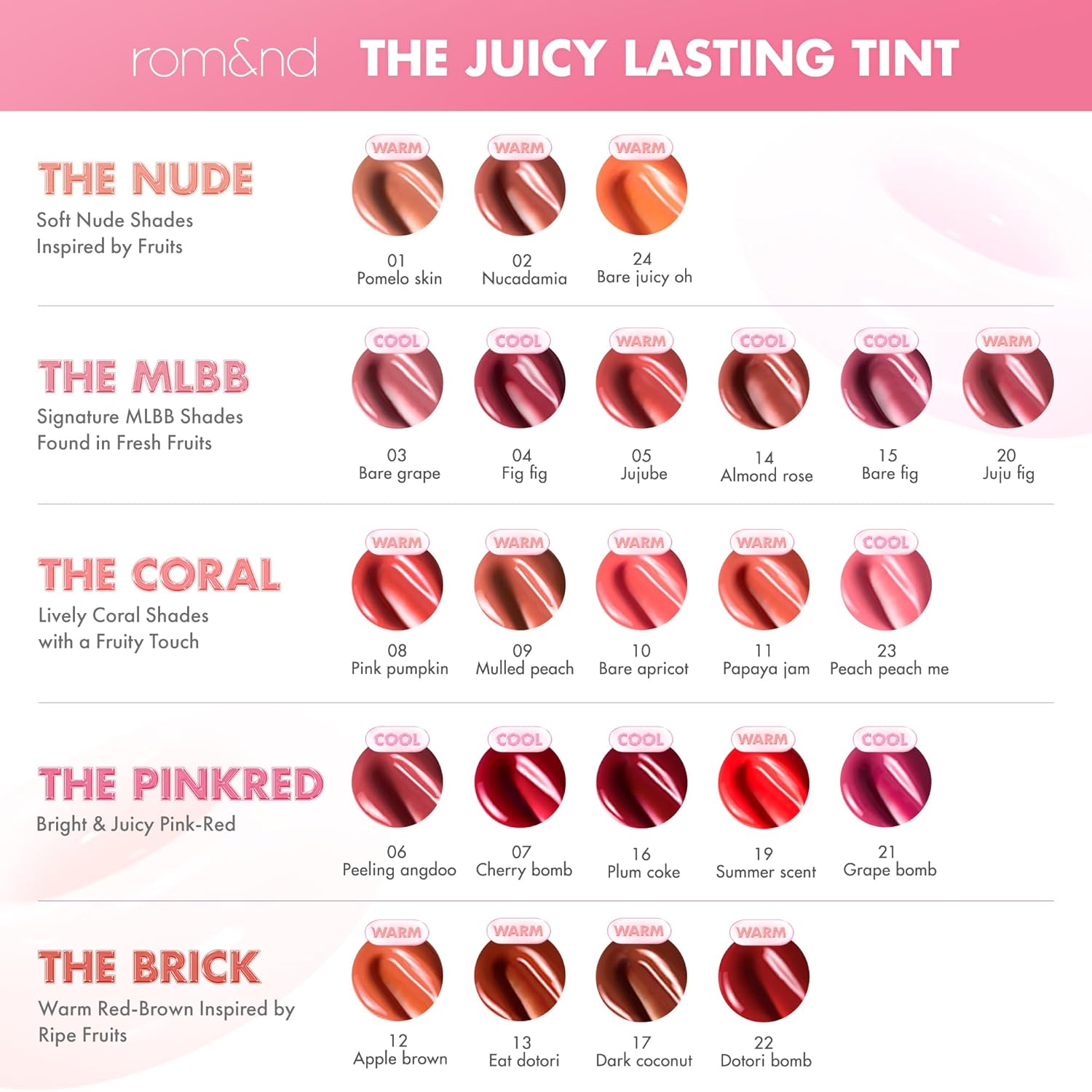 rom&nd THE JUICY LASTING TINT