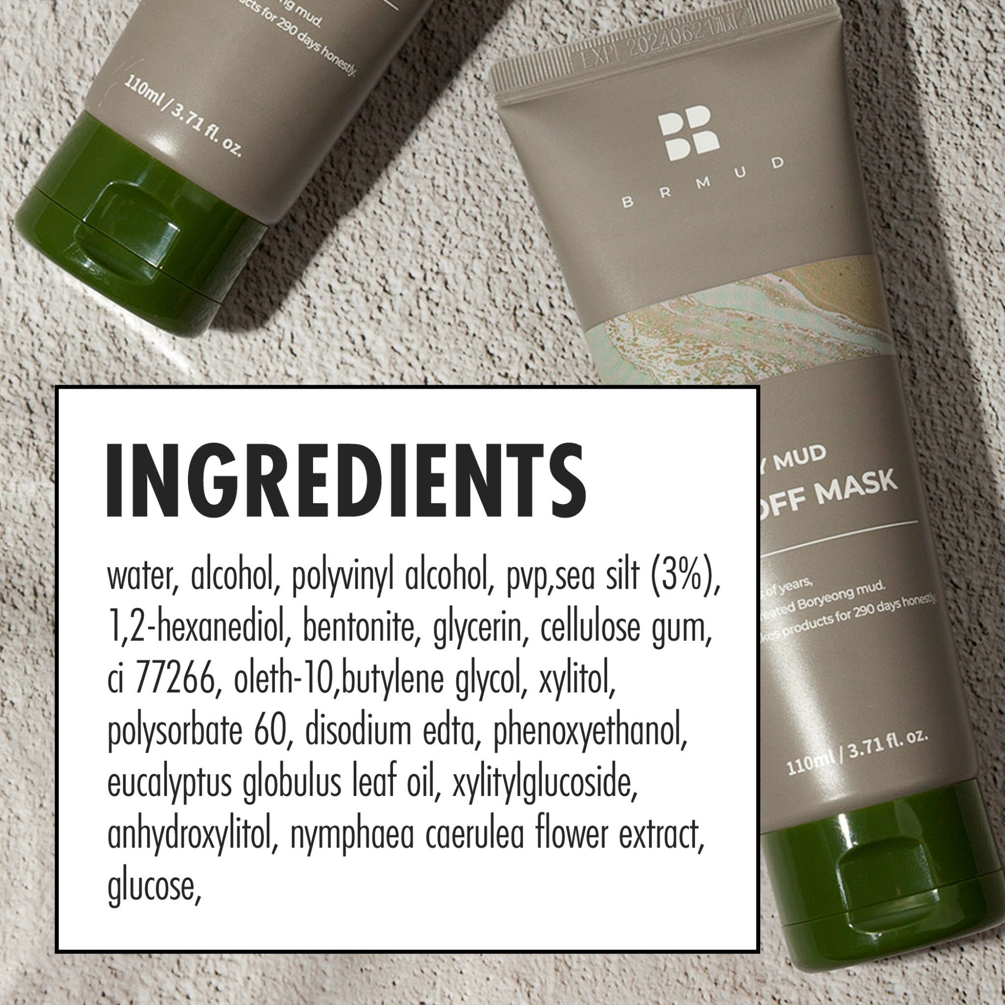 BRMUD RELIEF MUD PEEL OFF MASK 110ML