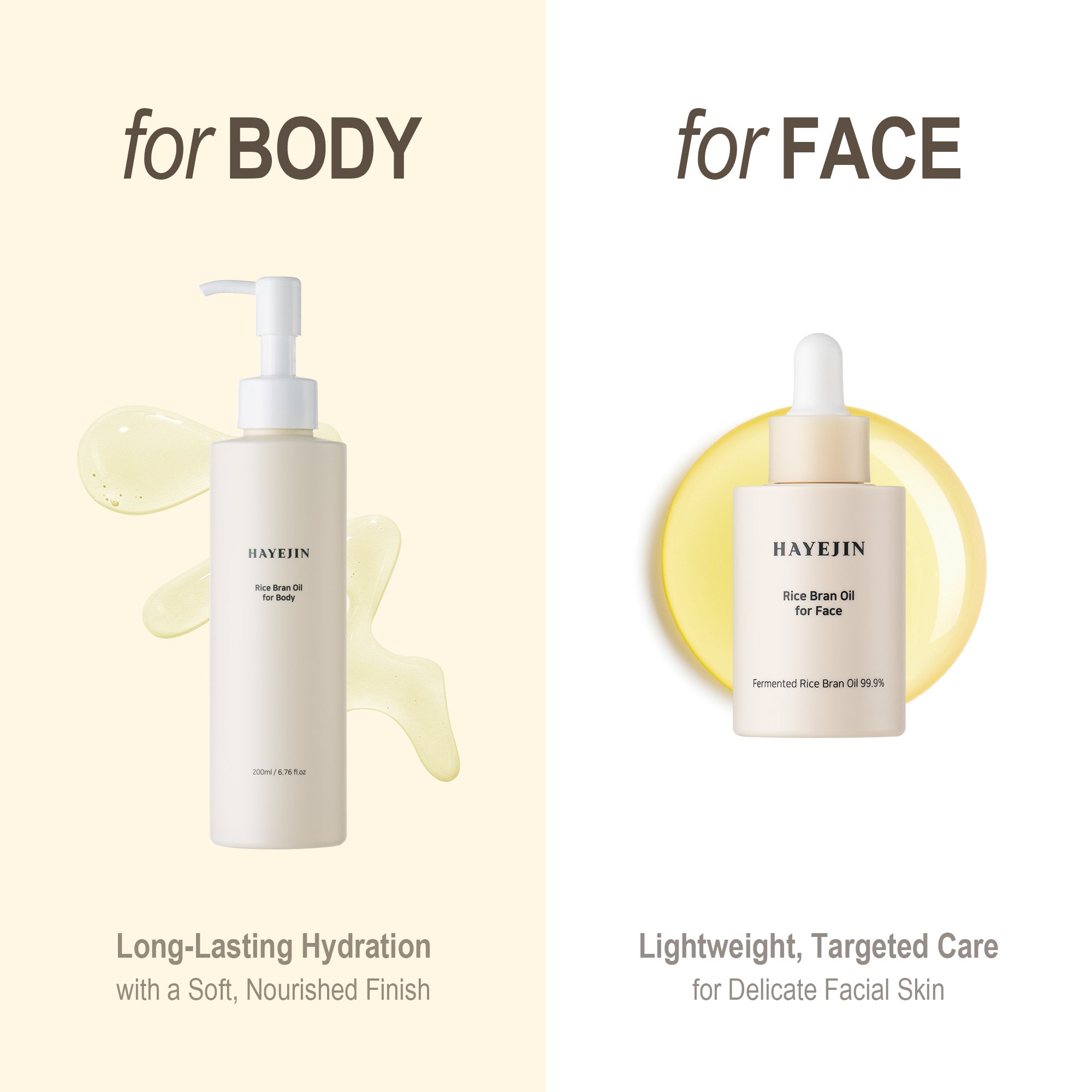 HAYEJIN RICE BRAN OIL FOR BODY 200ML