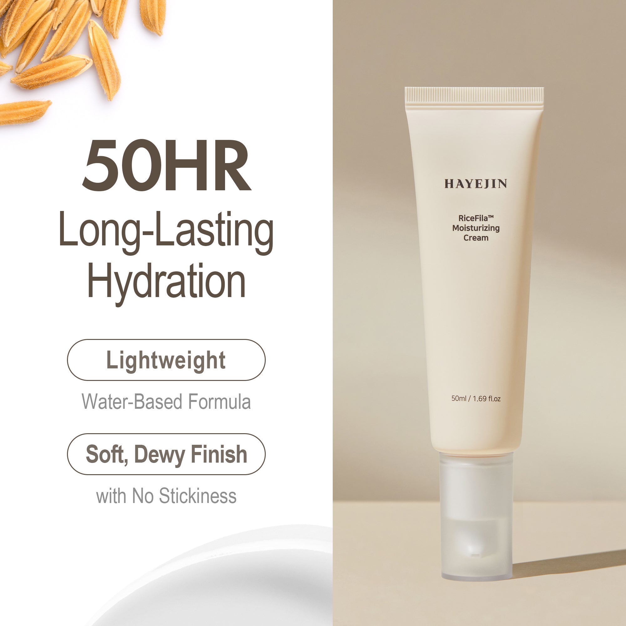 HAYEJIN RICEFILAª MOISTURIZING CREAM 50ML
