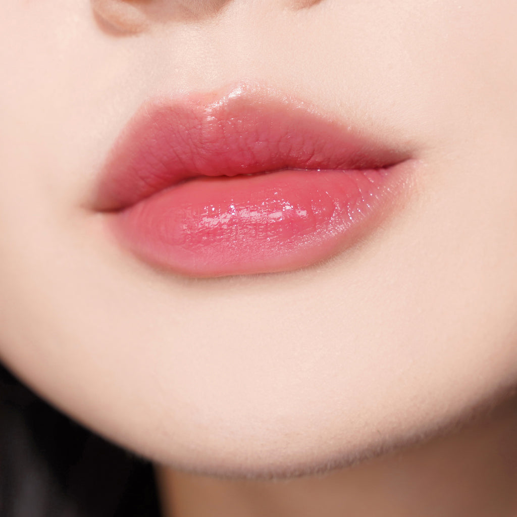 A'PIEU Candy Color Balm 02 Plum lip colour with three coats