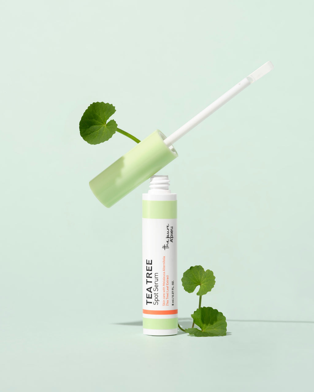 A'PIEU The Pure Tea Tree Spot Serum open bottle and applicator