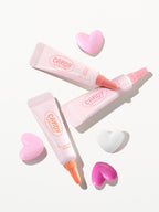 A'PIEU Candy Water Cheek three shades styled with heart-shaped props