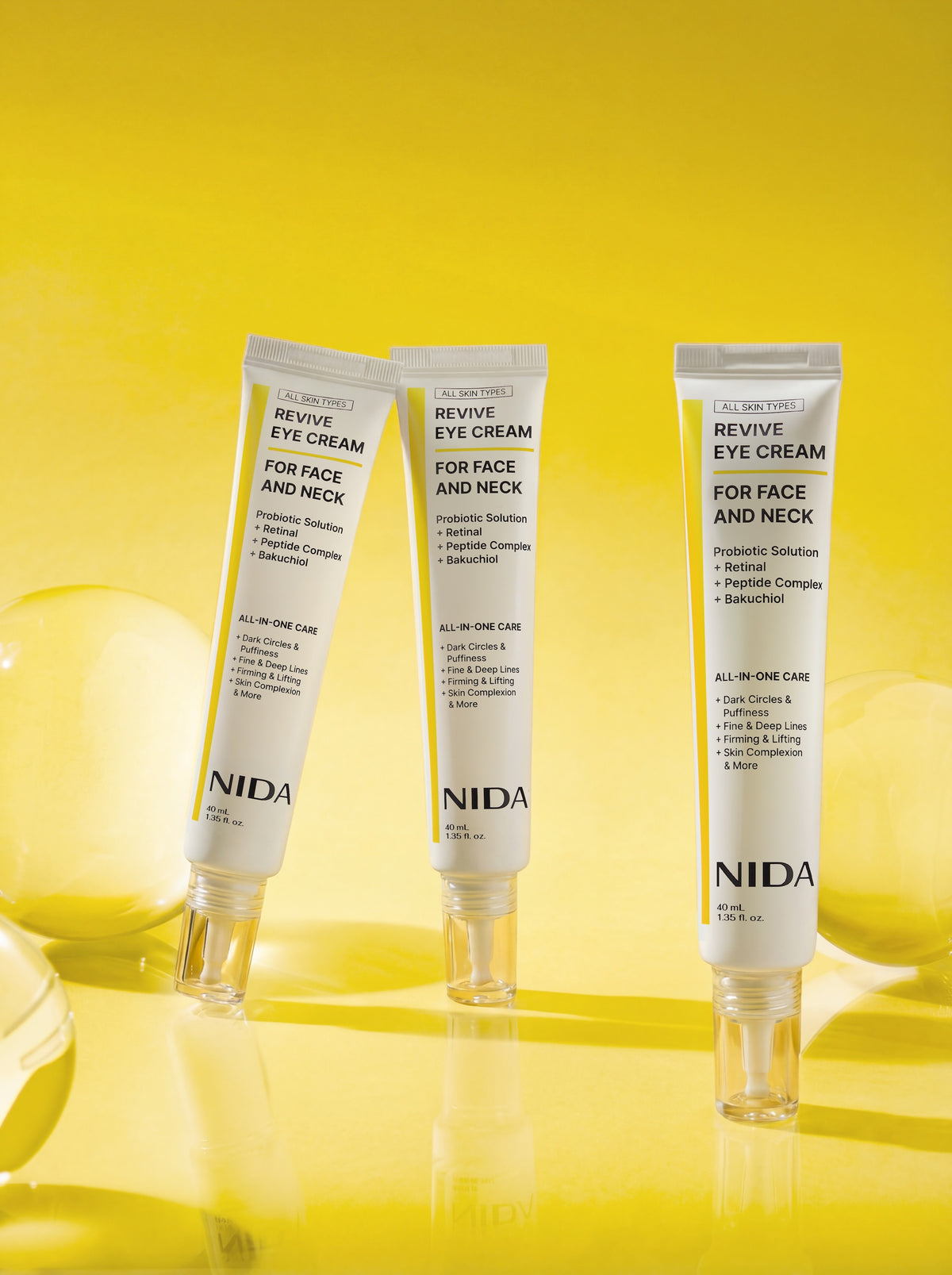 NIDA Revive Eye Cream For Face And Neck 40ml — product photography
